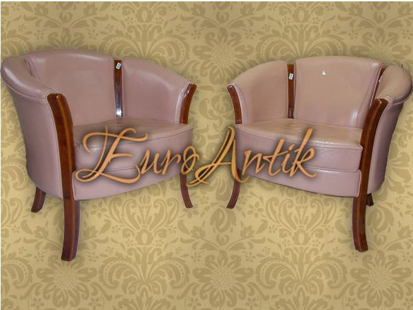 Roze kožne fotelje